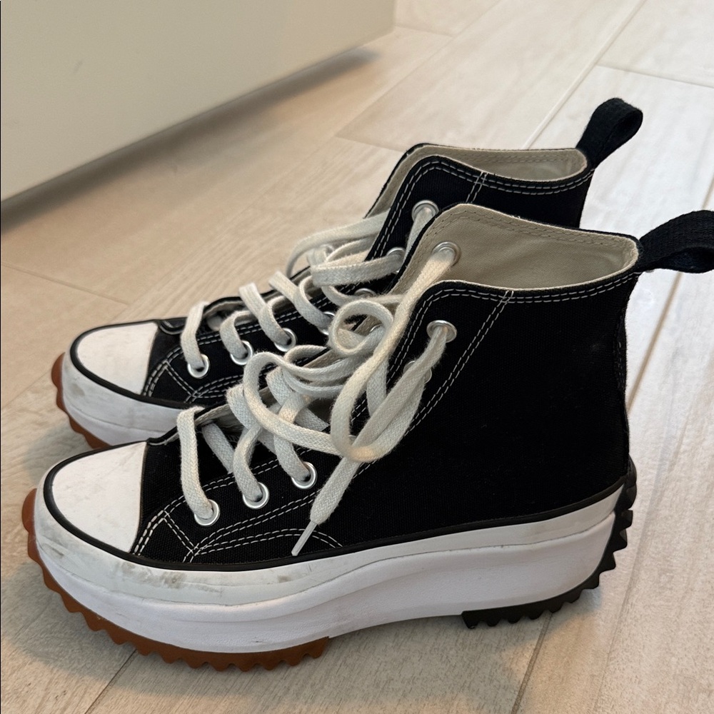 Black High-Top Women's Sneakers